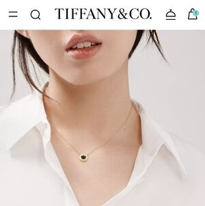 Fully Authentic Tiffany Circle Pendant gold